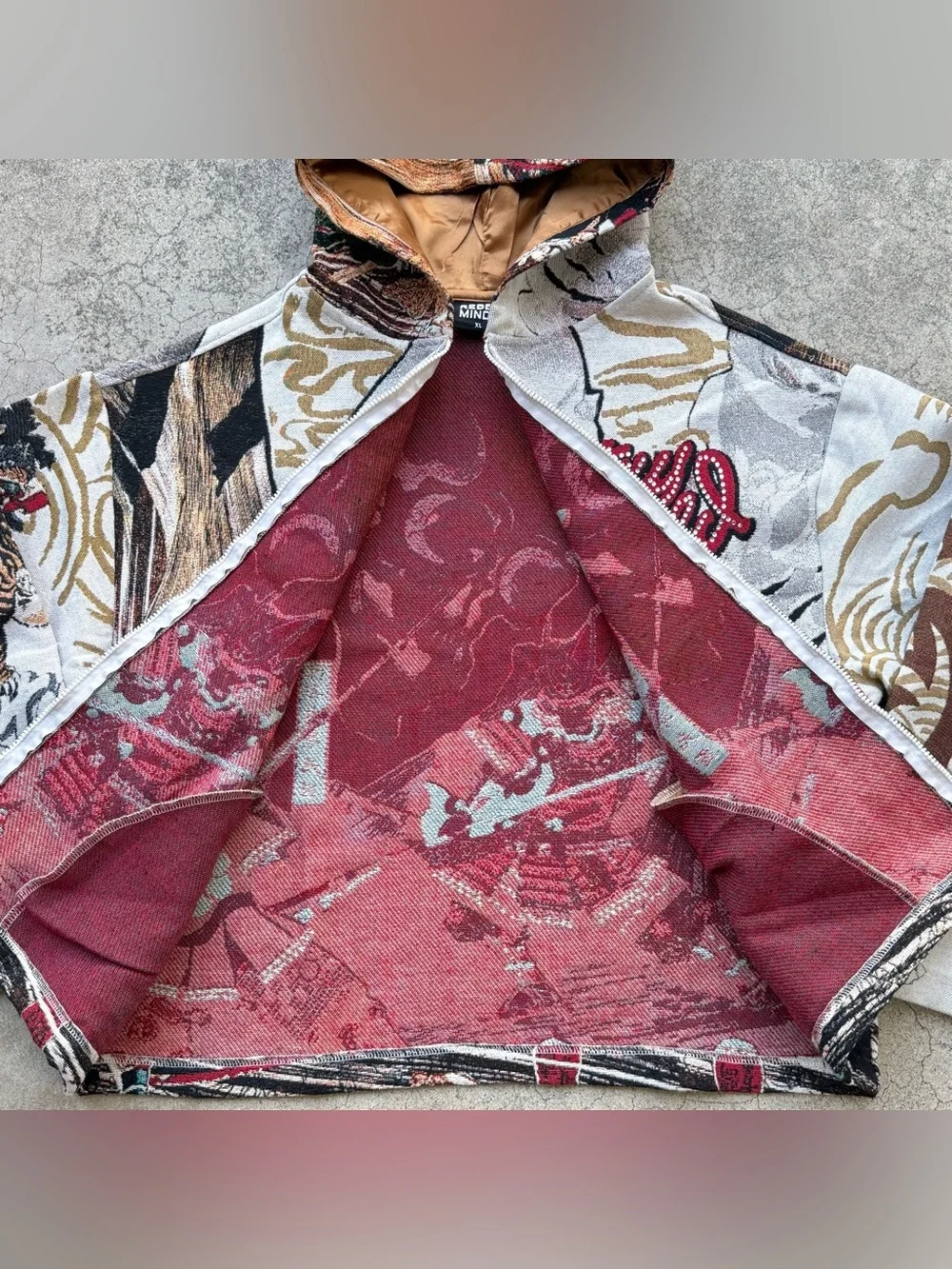REBEL MINDS ‘STAY WILD’ Tapestry Zip Up Hoodie